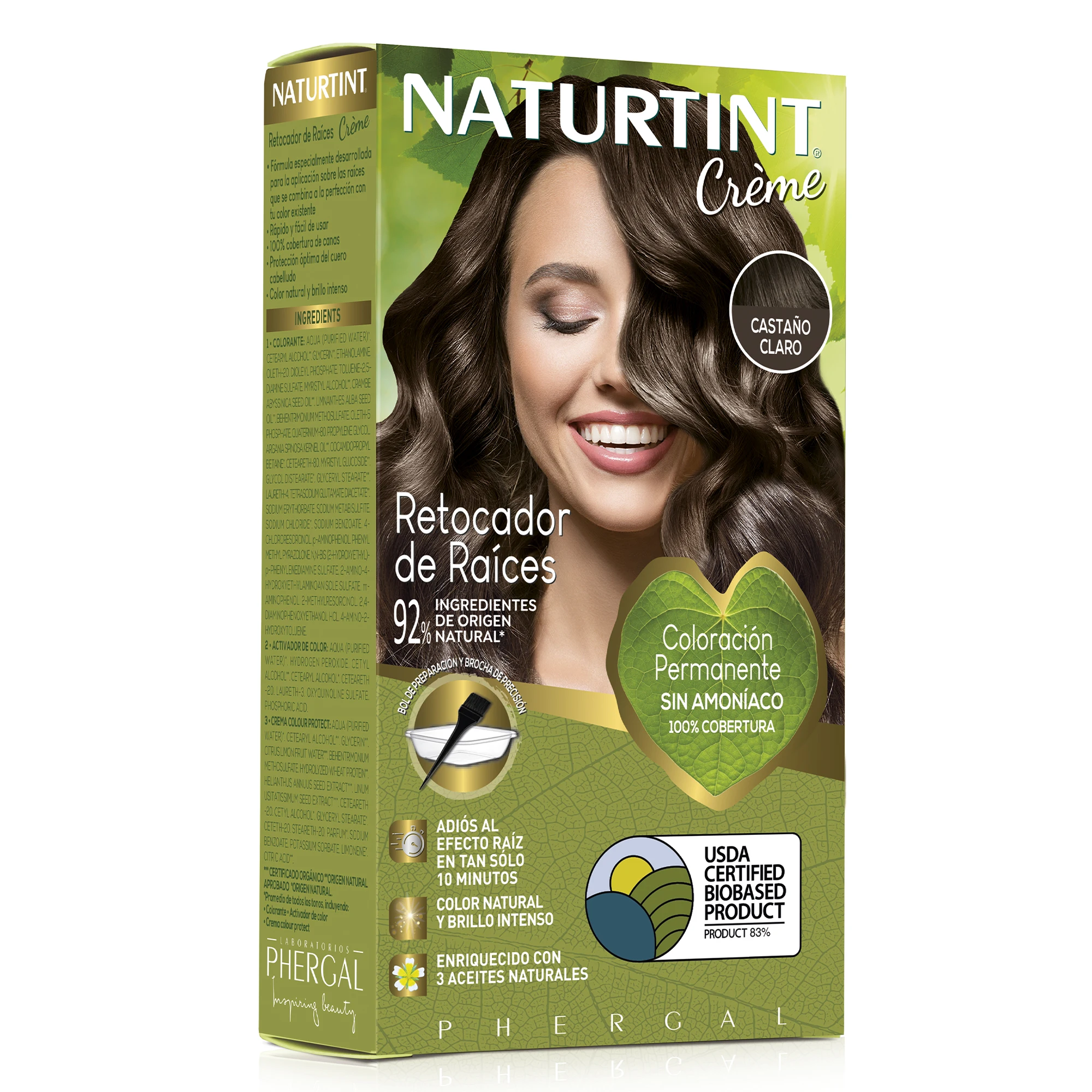 Naturtint Retocador Raices | Coloración Permanente | Tinte Sin Amoníaco | Color natural de larga duración y brillo intenso | Adiós al efecto raíz en tan solo 10 minutos | Cabello fuerte, sano y brillante | Disponible en 4 tonos