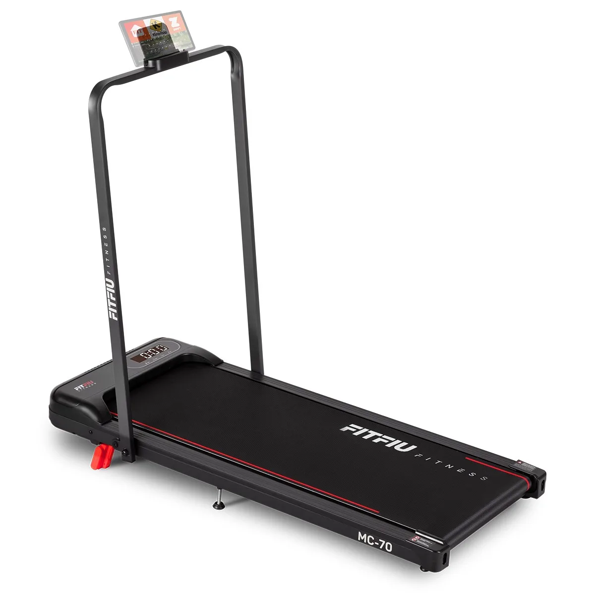 FITFIU Fitness MC-70 - Cinta de Correr Plegable 2 en 1 para Andar y Correr, Walkpad con Inclinación, Pantalla LCD, Control Inteligente, Caminadora Ultracompacta para el Hogar/ Oficina