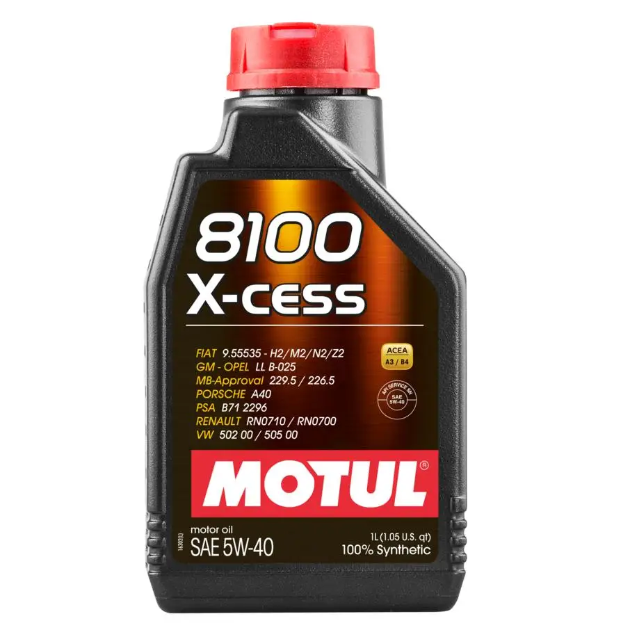 Aceite Lubricante Para Motor 8100 X-Cess 5W40 1L Y Rendimiento 102784