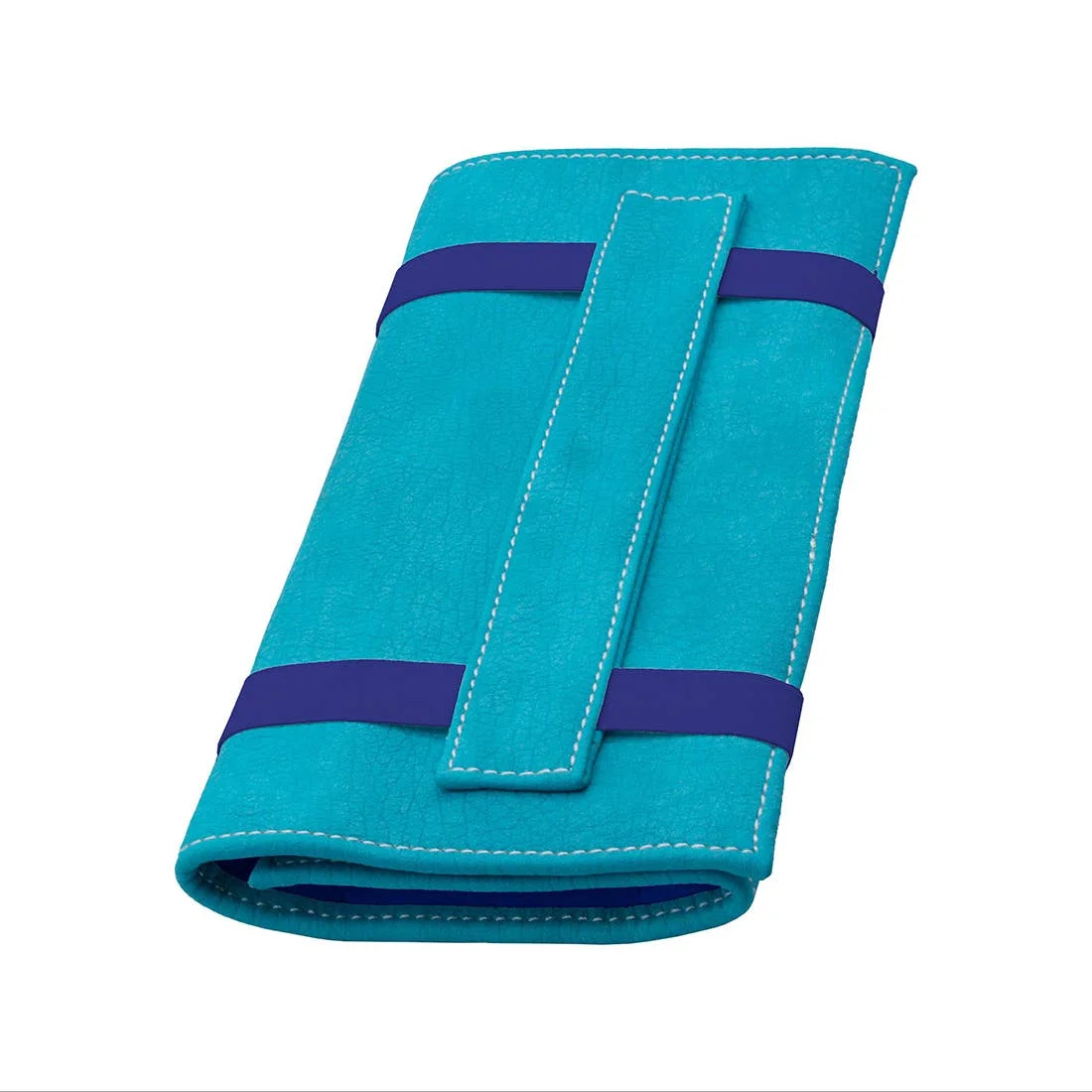 Artero Funda Expert Blue - Funda con 11 Departamentos - Anticaída para 11 Tijeras - Turquesa