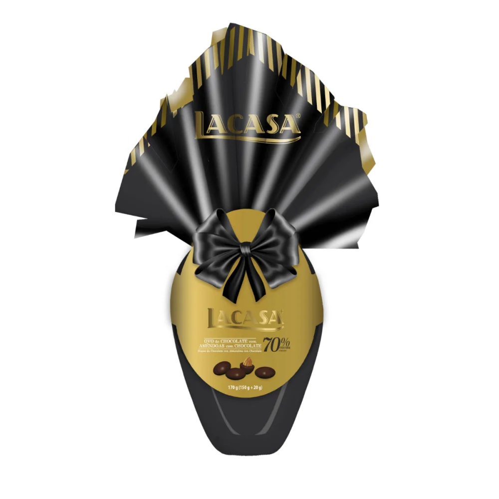 Huevo de Pascua Lacasa Chocolate 70% cacao · 170 g.