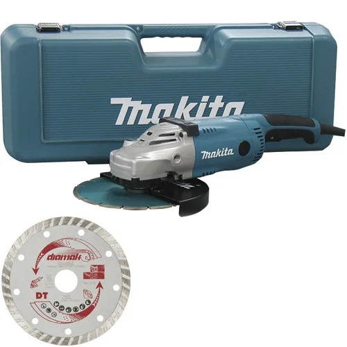 MAKITA - Amoladora MAKITA GA9020RKD 230mm 2.200W SAR Maleta + 2 Discos Diamante