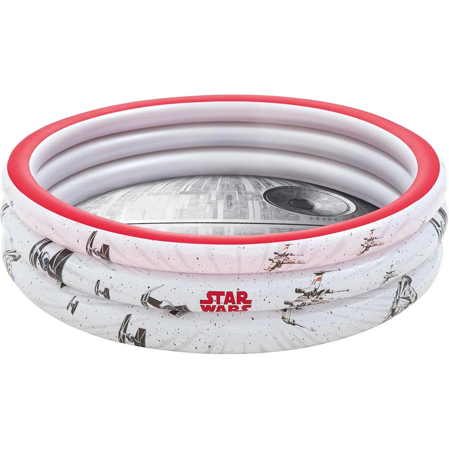 Colorbaby Piscina Hinchable Infantil Star Wars Redonda 152 x 30 cm Estructura 3 Anillos Vinilo Resistente