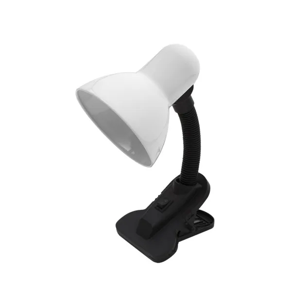 Flexos yezco 1xe27 blanco fijación con pinza flexible orientable 26x11,5x12 cm