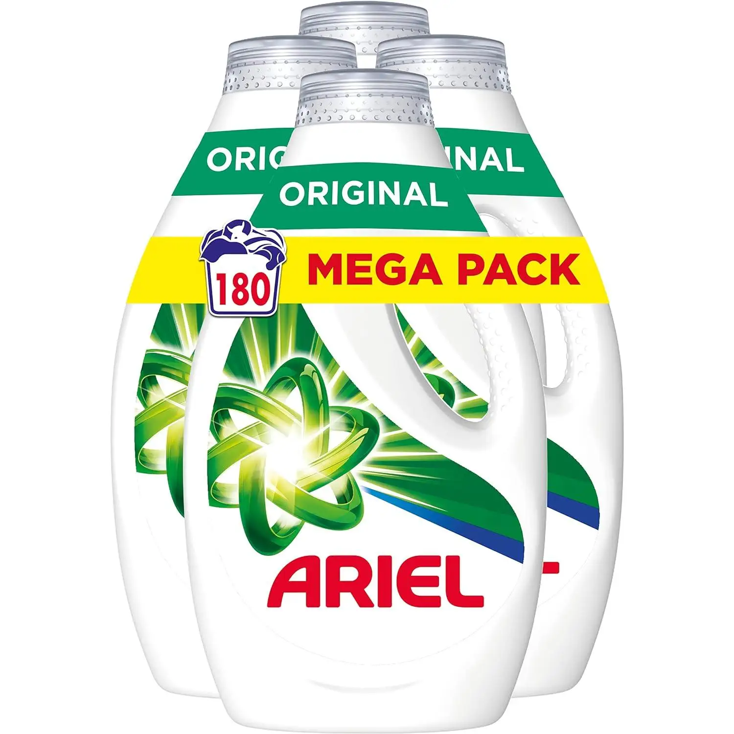 Ariel washing liquid detergent 180 washes (4x45)-Original-improved cleaning soap in colder cycles-cold cleaning technology