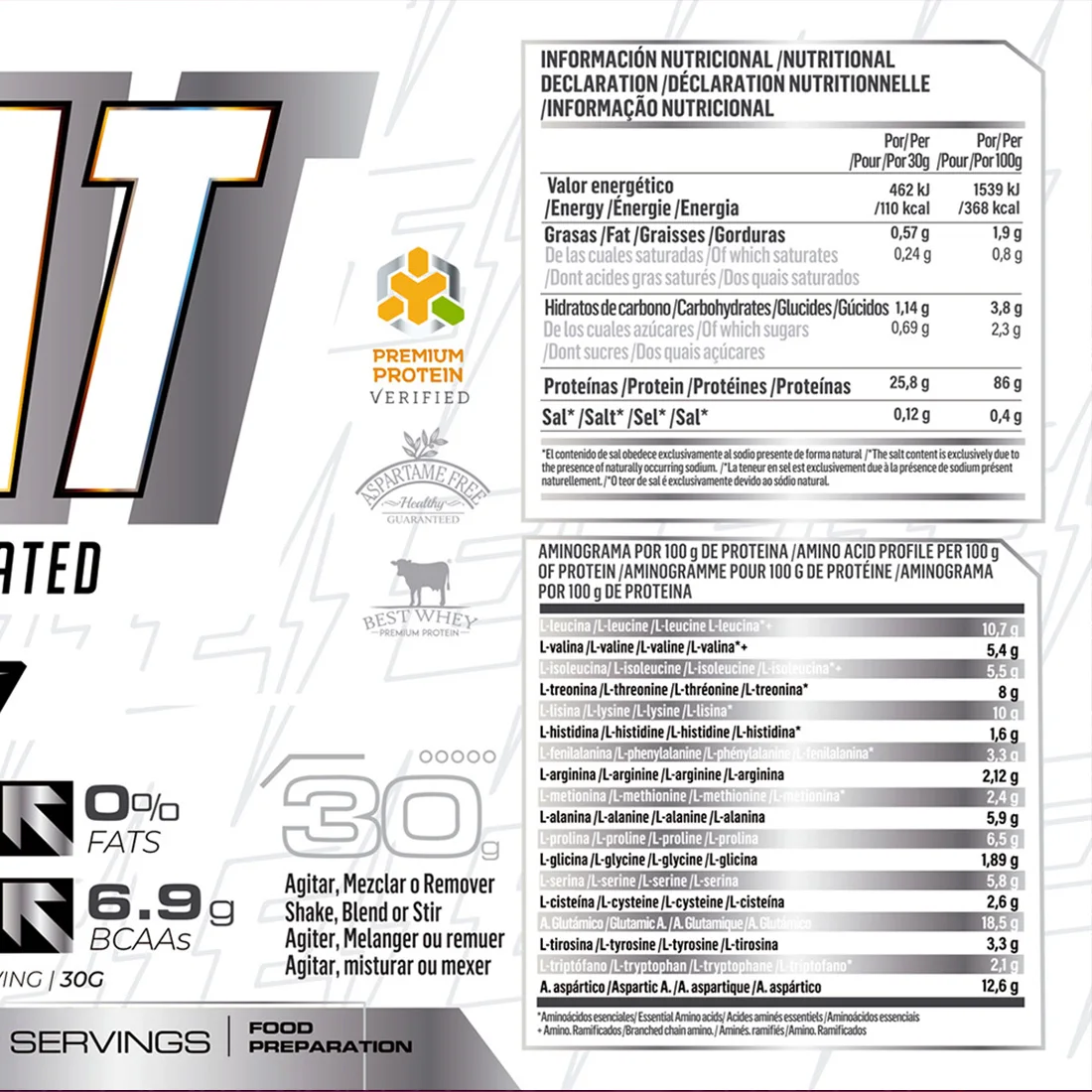 Elevra - pro isolate protein 2kg / our wheyco premium whey protein isolate formula ®   It is pure protein of high biological value and contains a complete profile of amino acids with bcaas that will help you increase your muscle mass