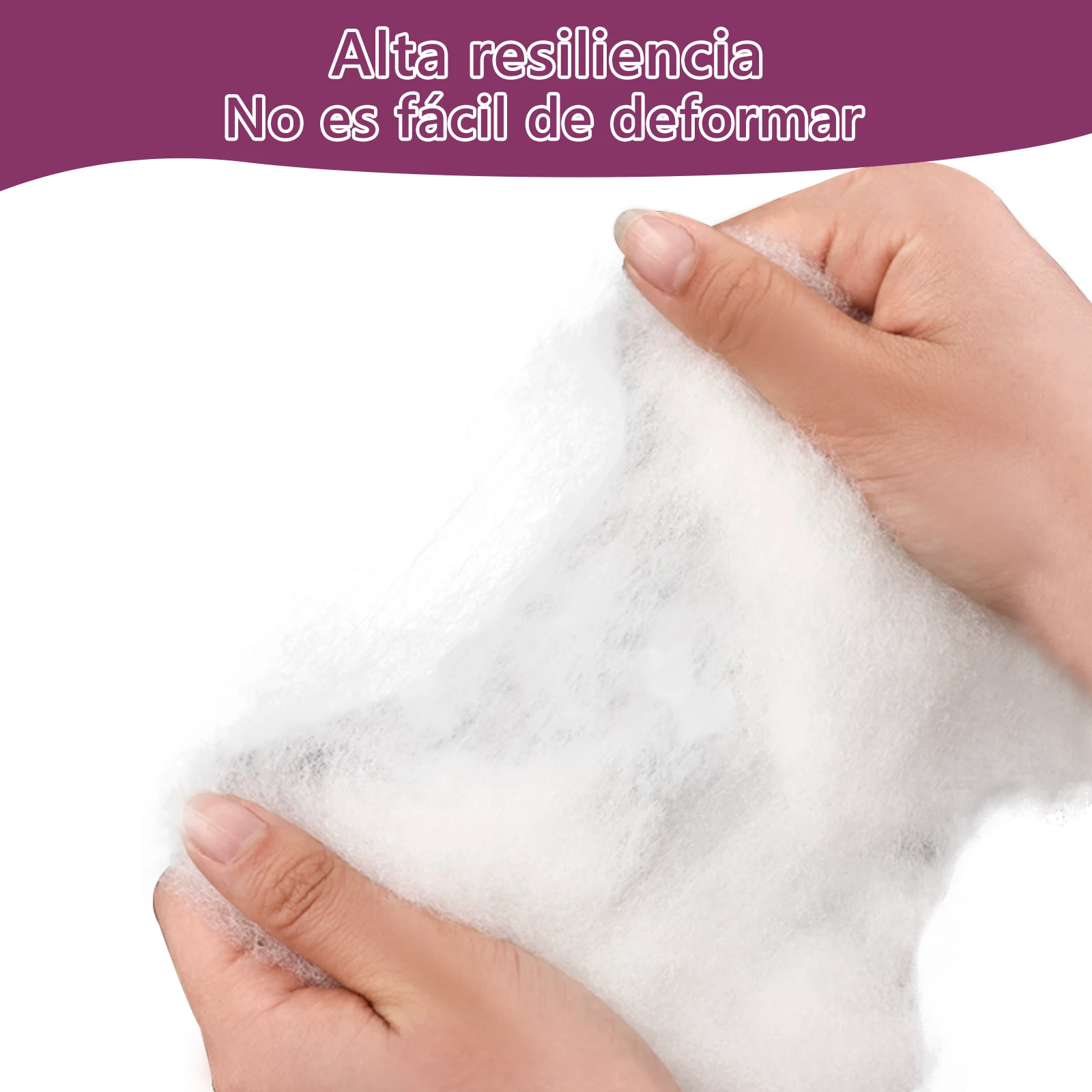 Easyspeed 1kg microfiber filling, 100% polyester silicone hollow fiber, soft and dense touch, floca wadding filling cushions pillows stuffed animals #4