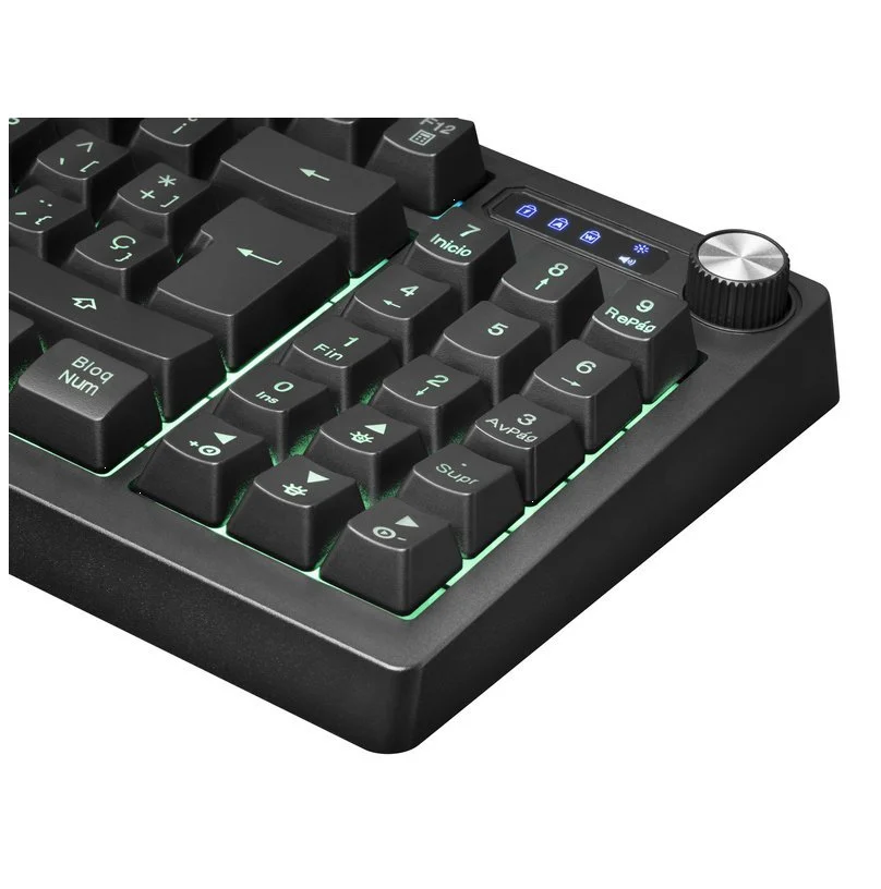 MKREVO RGB hybrid keyboard Mars Gaming with numeric Pad