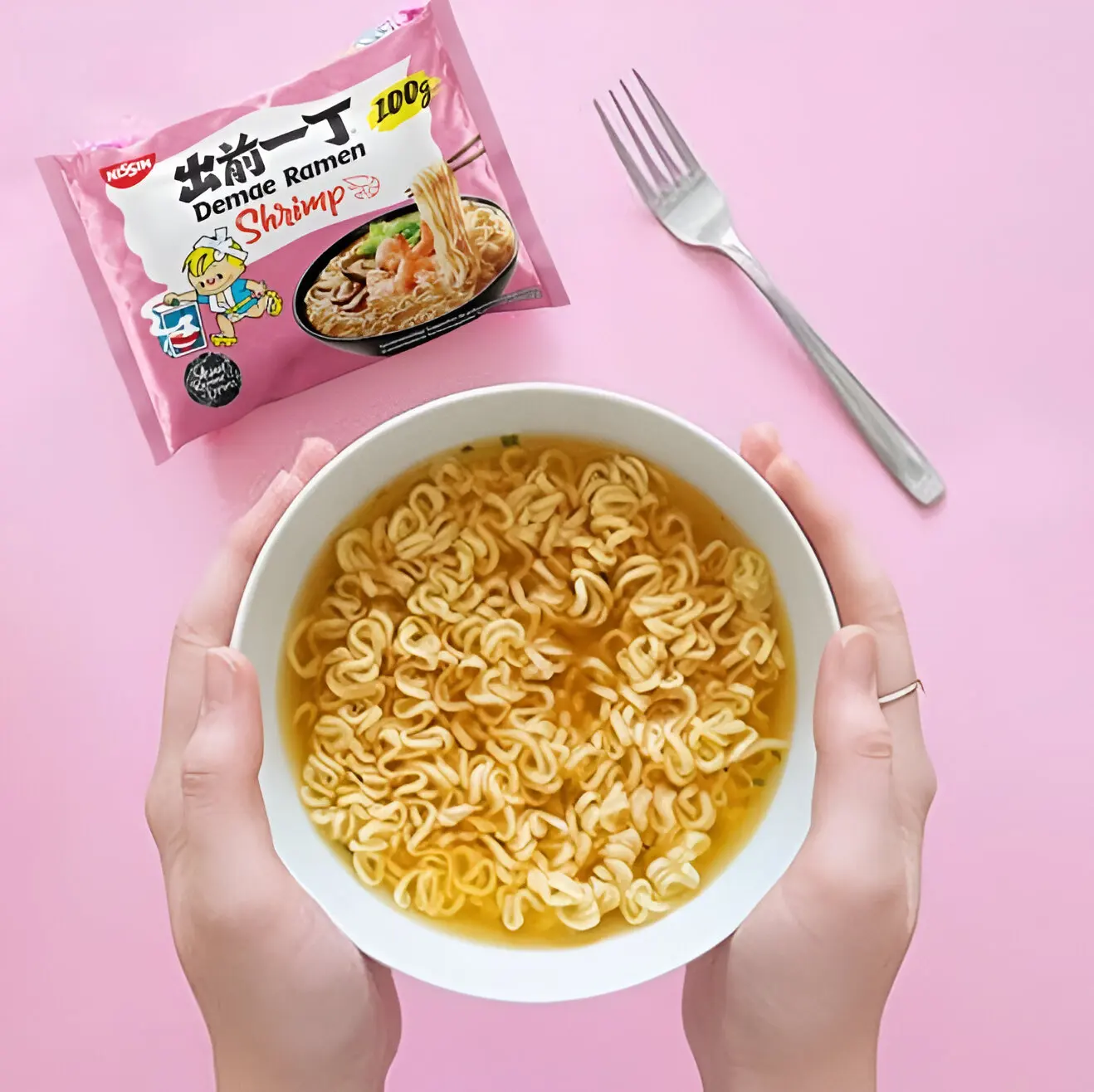 Nissin Demae Ramen de Gamba Pack 2- 100gr x 2