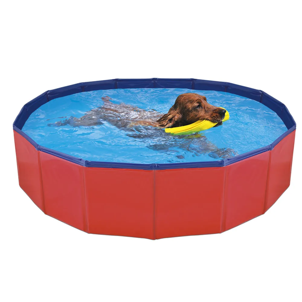 Piscina Plegable para Perros Gatos Bañera Portátil para Mascotas Plegable PVC Antideslizante y Resistente