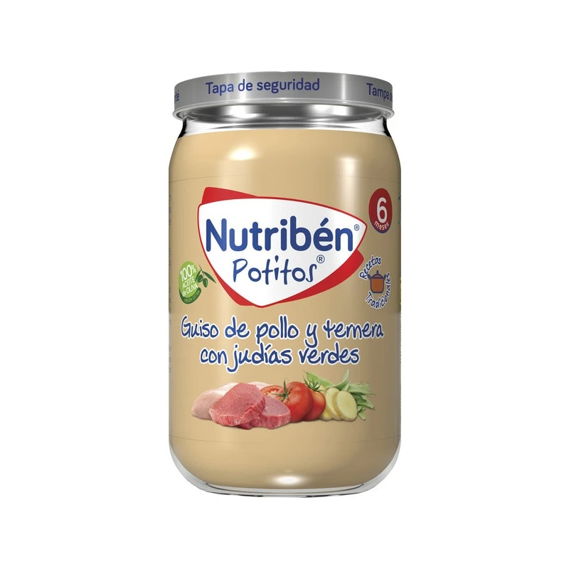 NUTRIBEN POTITOS GUISO DE POLLO Y TERNERA CON JUDIAS VERDES 235 G
