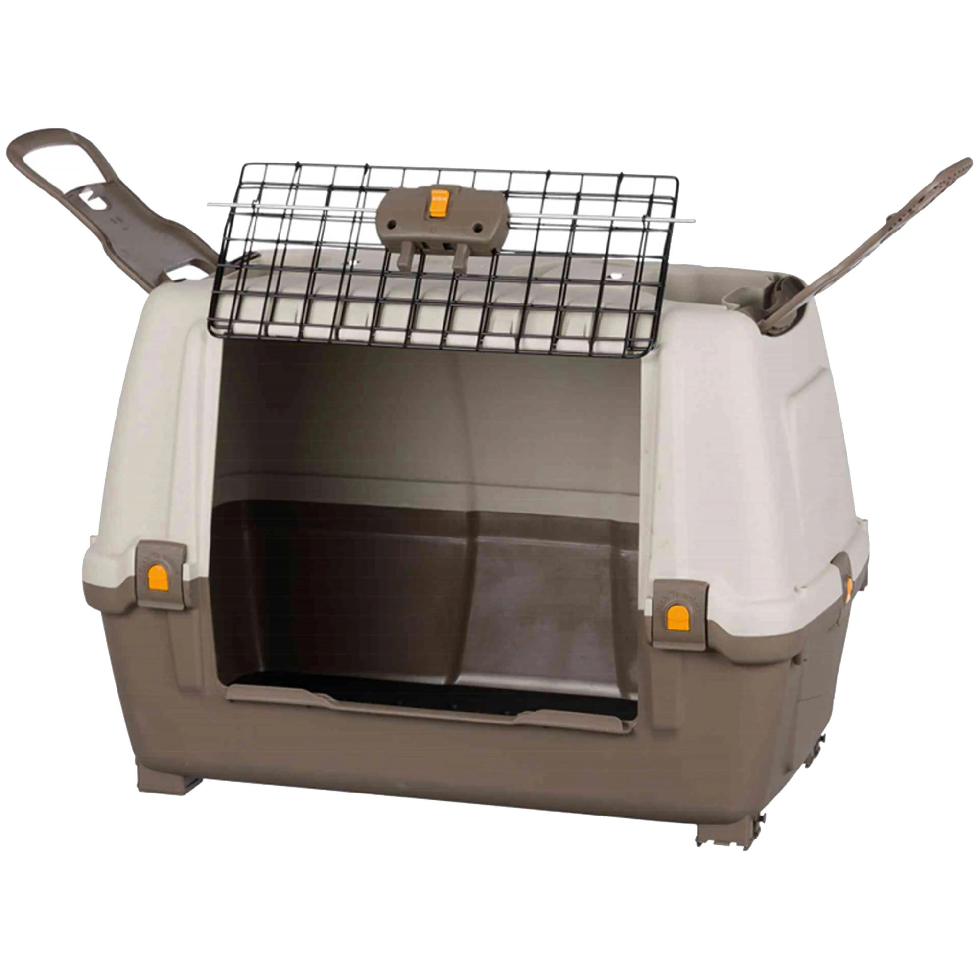 Transportín para Perros Prosperplast de Diseño Tradicional y Fácil Montaje con Cierres y Ganchos de Seguridad Laterales