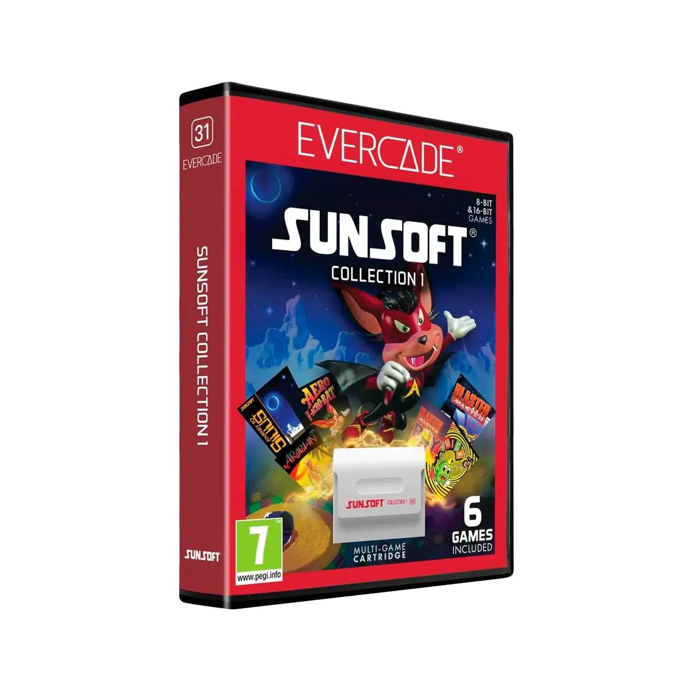 cartucho evercade sunsoft collection 1