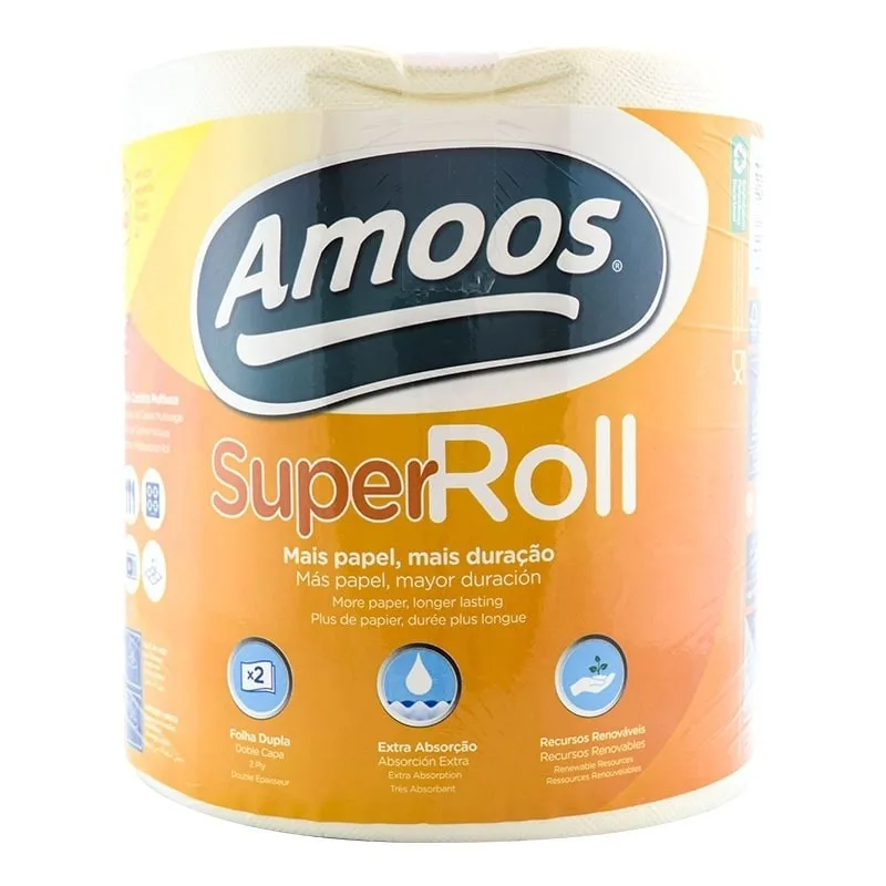Rollo Papel Cocina Extra Absorbente Alta Calidad- 6 Rollos -