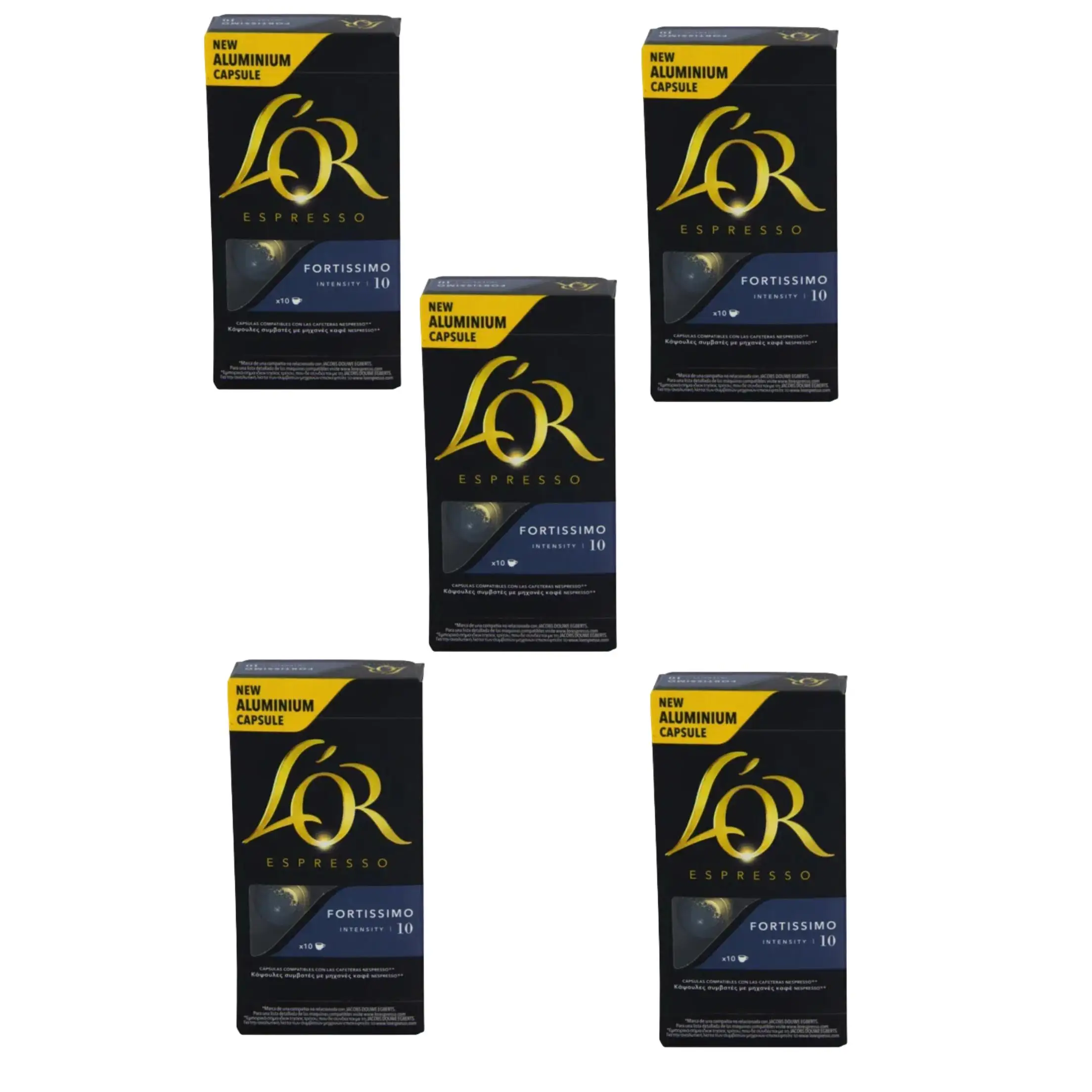 LOR   CAFE FORTISSIMO LOR CAPSULAS 10 U. NESPRESO 50u de capsulas  total