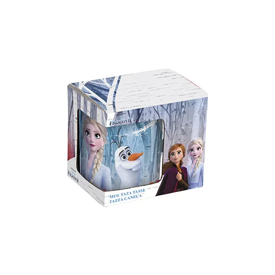 SAFTA - FROZEN "BELIEVE" Taza Grande con Asa con Capacidad de 350 ml - Taza Cerámica Diseño Único con Licencia Oficial - Taza Multicolor Tus Personajes Favoritos
