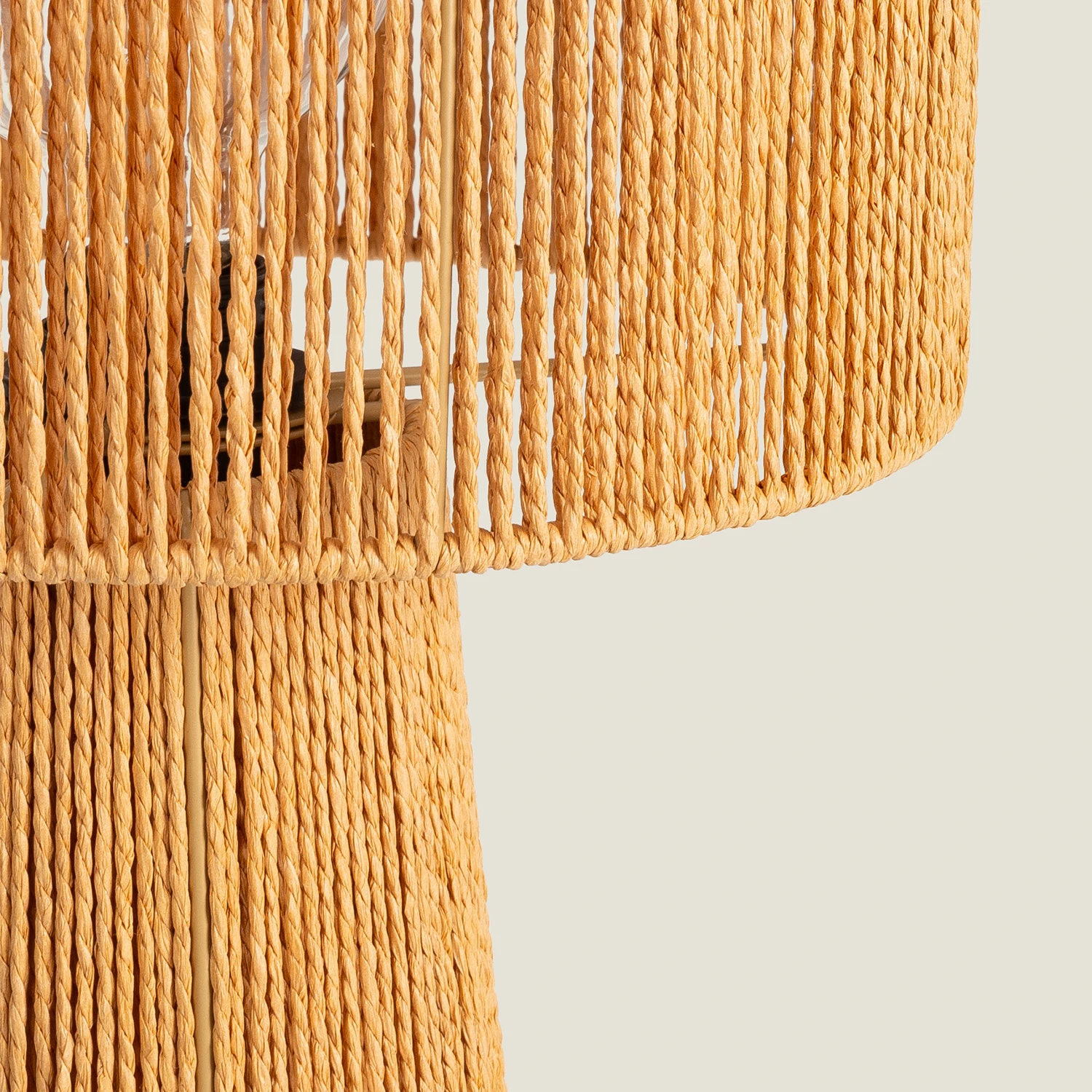 Ledkia Lámpara de Mesa Papel Trenzado Kala Lilium Natural