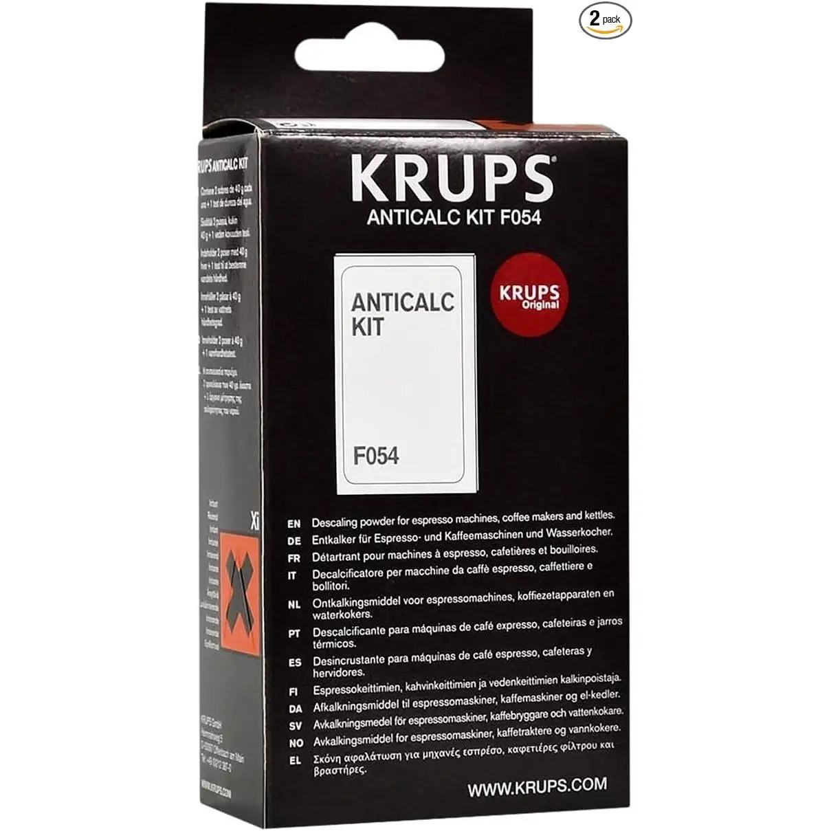 Kit Descalcificación KRUPS F054001B (Pack 2 unidades)