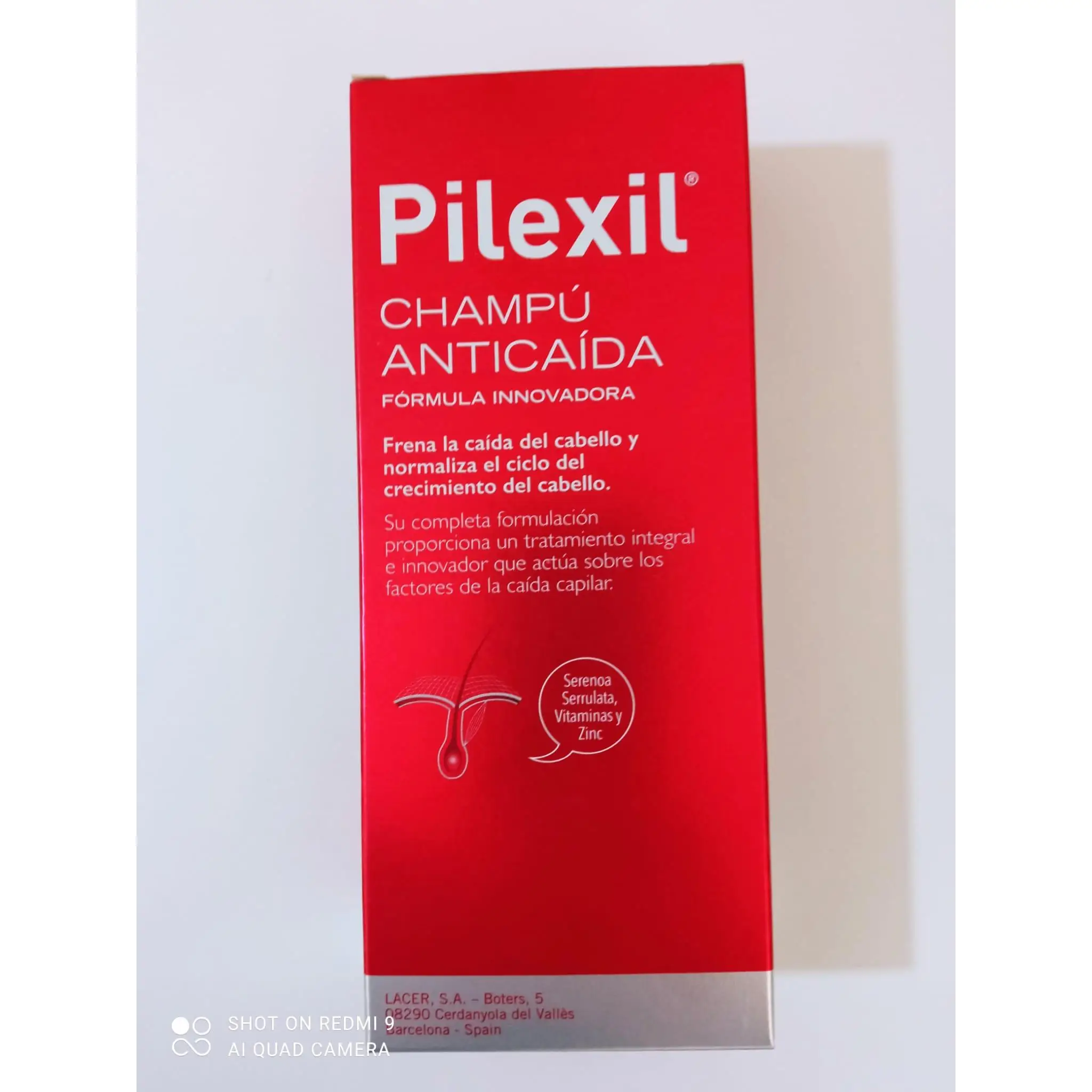 Lacer Pilexil Champu anticaida 300ml. Frena la caida del cabello y normaliza tu crecimiento.
