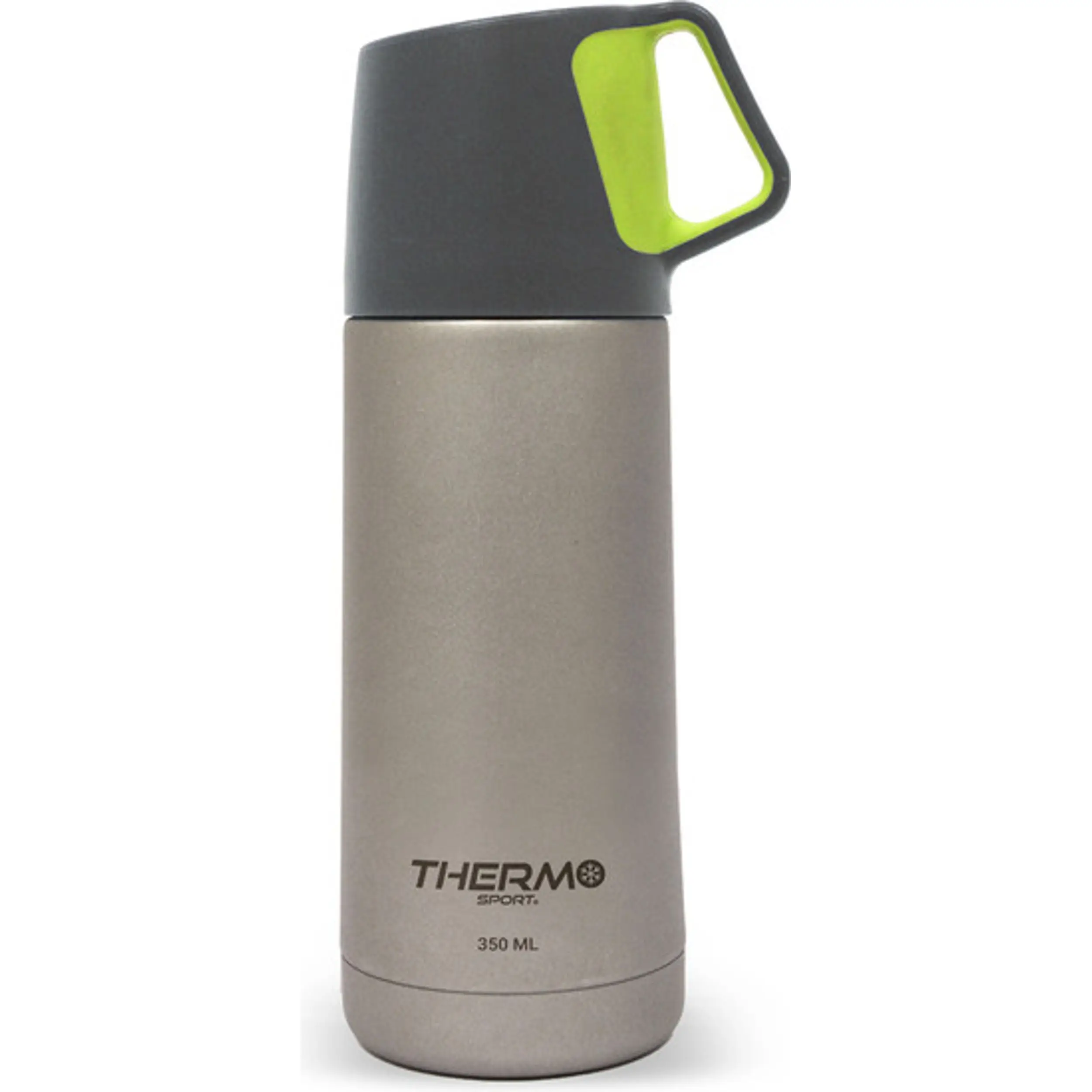 THERMOSPORT - Termo Inoxidable Mate 350ml con Taza - Aislante para Bebidas Frías y Calientes - Diseño Moderno y Portátil