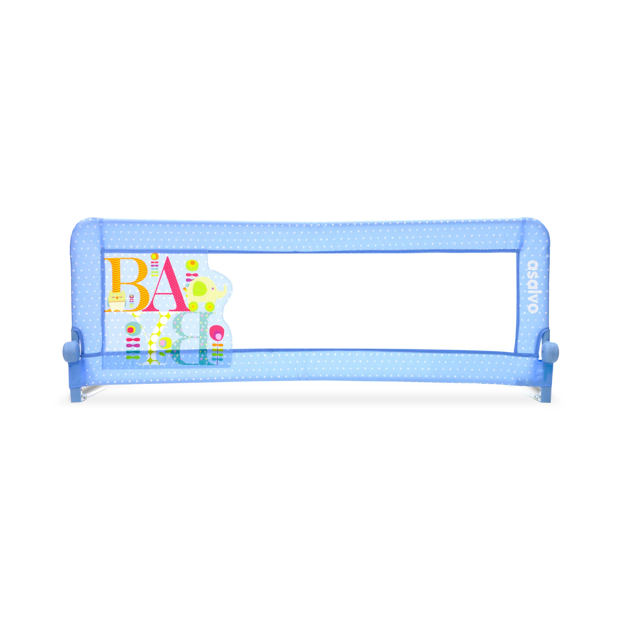 Asalvo Barrera de Cama Nido o Estándar 2-1 de 150cm - Abatible con Correas Antideslizantes, Plegado Rápido, Tejido Transpirable Lavable y Bolsa de Transporte
