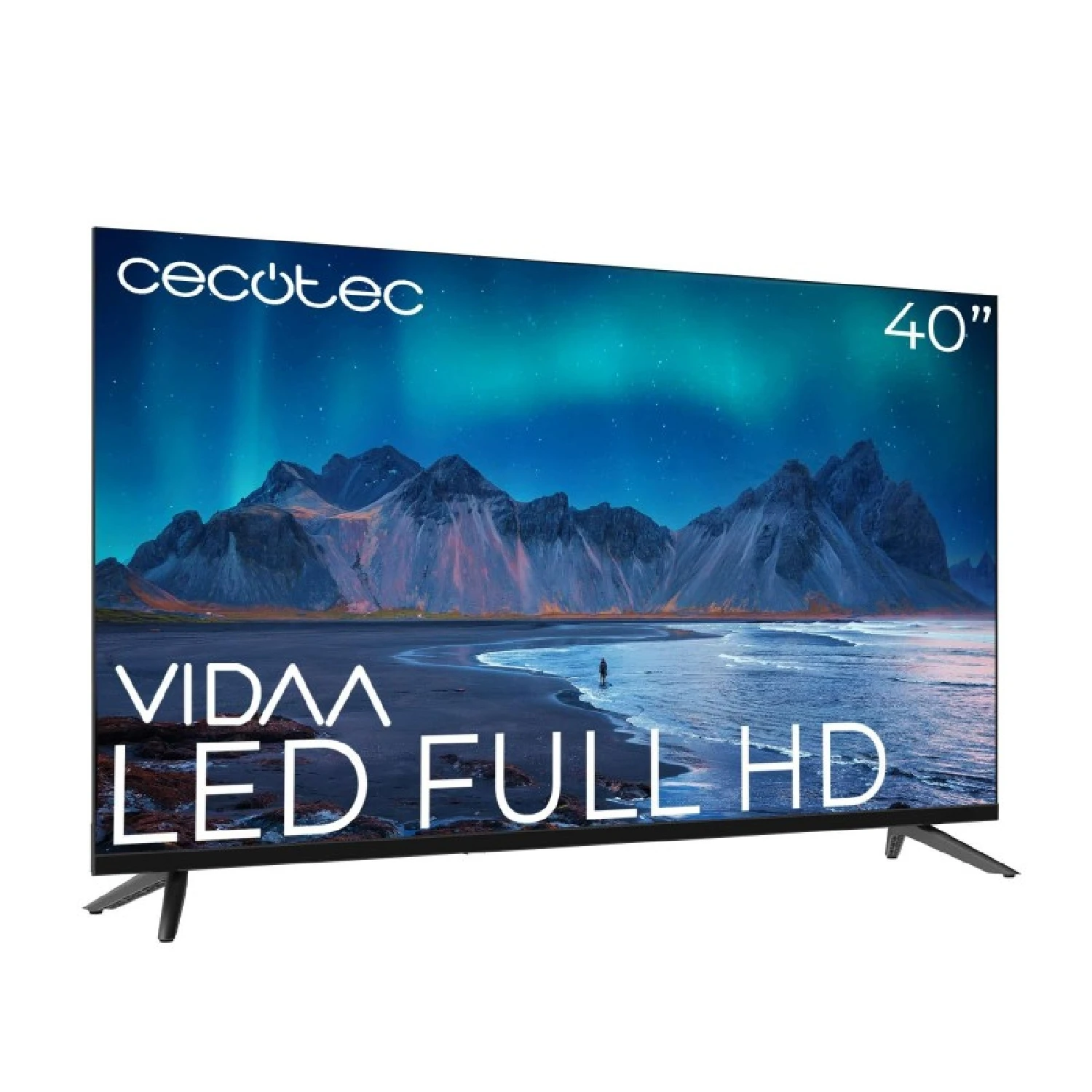 Cecotec Smart TV, Televisor LED 40 Pulgadas Full HD A5 Series ALF50040, VIDAA, Dolby Audio, WiFi Integrado, Chromecast