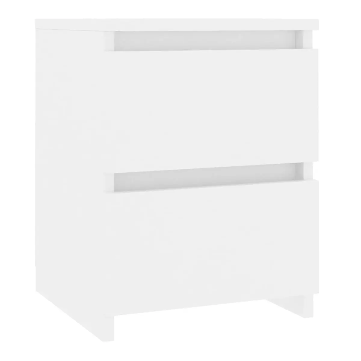 VidaXL Pack of 2 bedside tables 2 drawers without pulls 40x30x30 cm