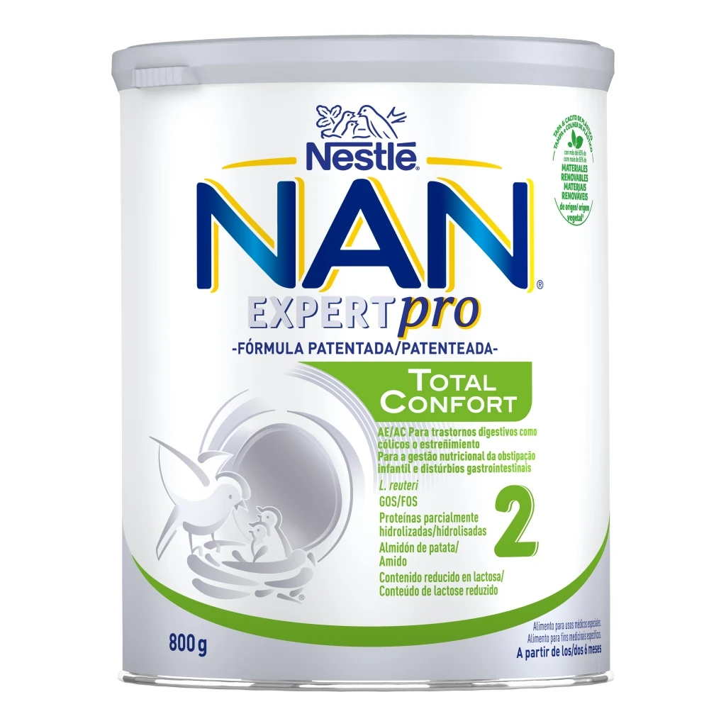 NAN CONFORT TOTAL 2 Leche de Fórmula para Cólicos y Estreñimiento