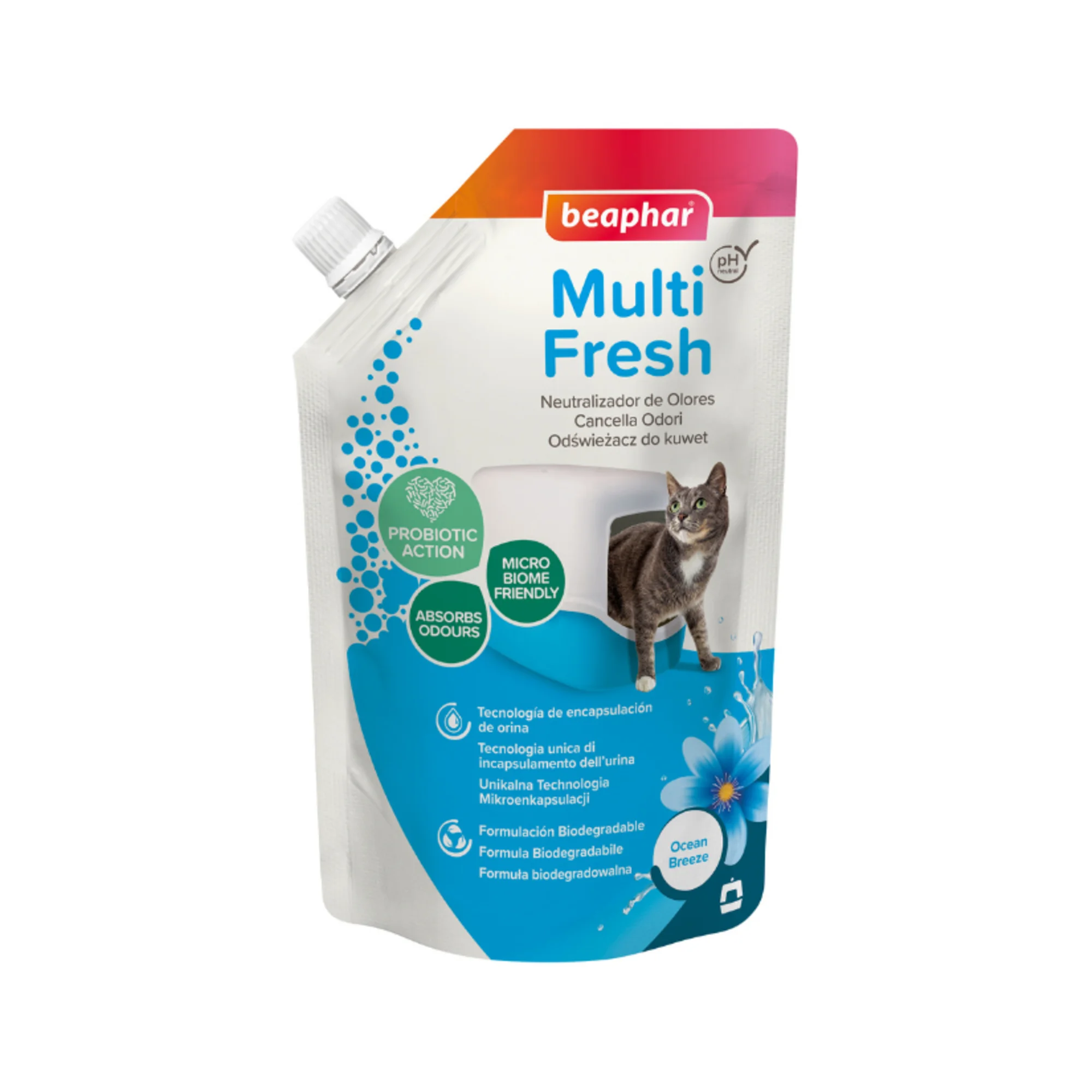 Beaphar multifresh odor neutralizer for cats - added to sanitary litter, smell of fresh all day - 400 gram bag