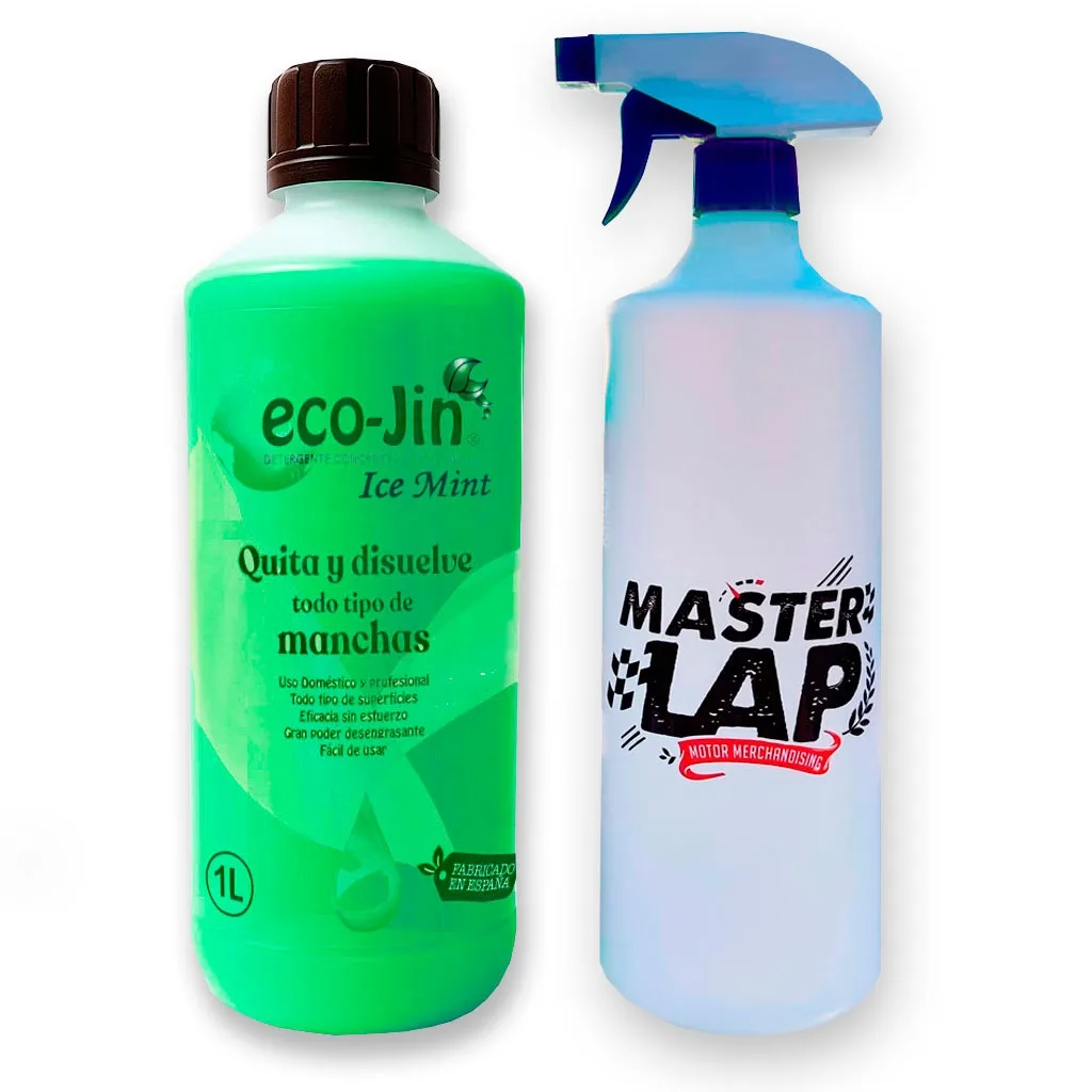Eco-Jin Ice Mint 1L + Difusor. Detergente Ecológico Concentrado Quitamanchas Desengrasante Multiusos
