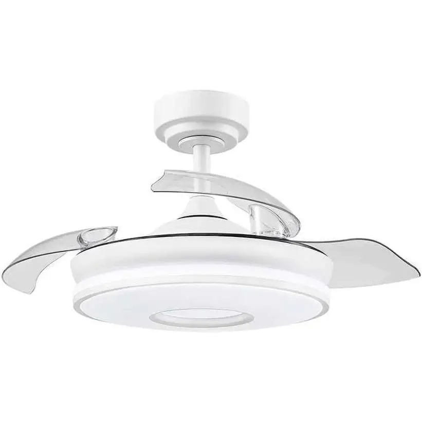 Fabrilamp dc dani 59w ceiling fan | Energy saving |   White with led, 3 temperatures and timer |   Deployable blades, 6 speeds, remote, intensity regulation, memory