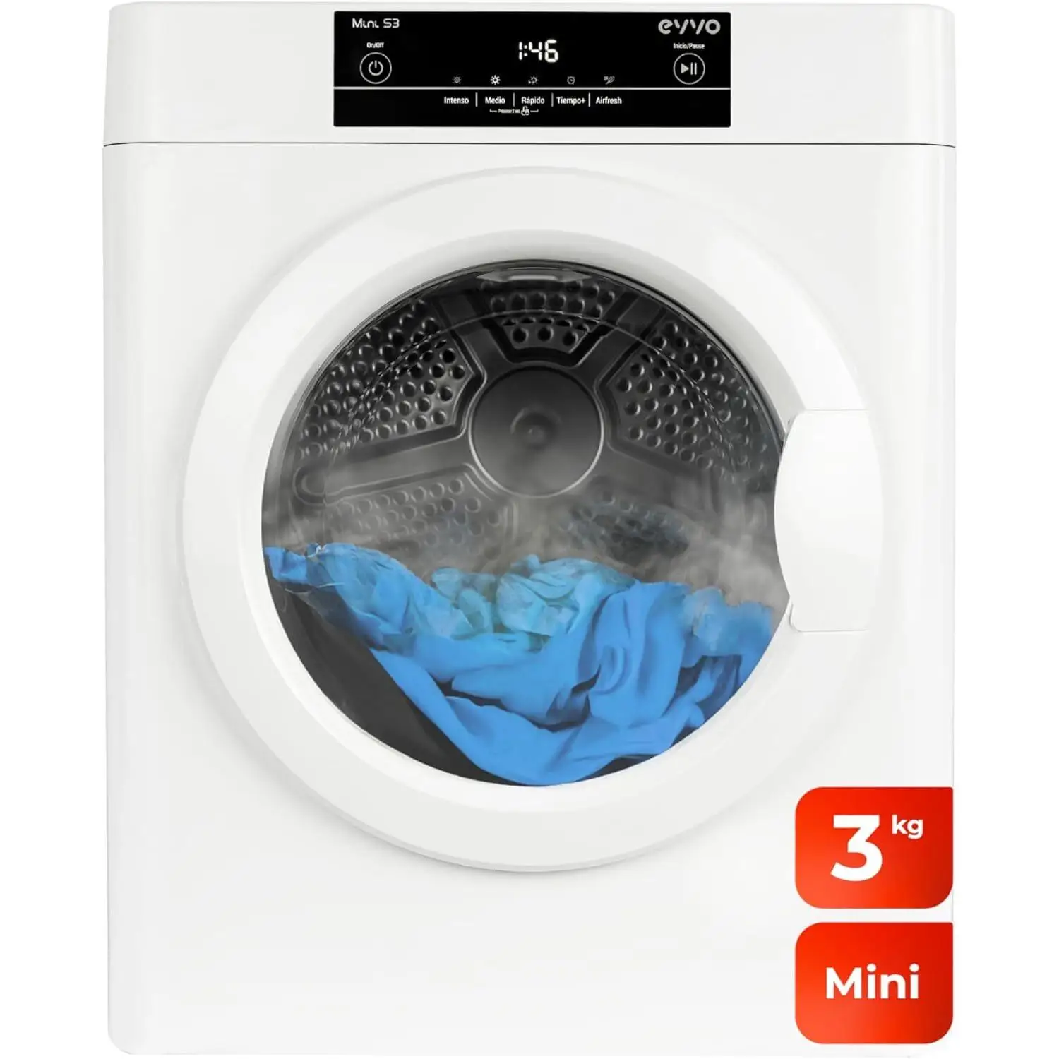 SECADORA COMPACTA EVVO S3 MINI 3 KG