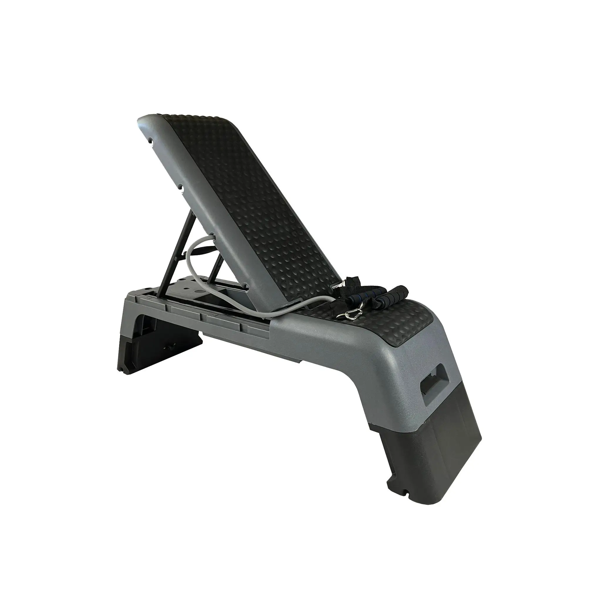 Step / Banco 2x1 Antideslizante para Aerobic, Fitness y Zumba con más de 20 Configuraciones de Posición. Plataforma Reclinable, Altura Ajustable. | FIURI