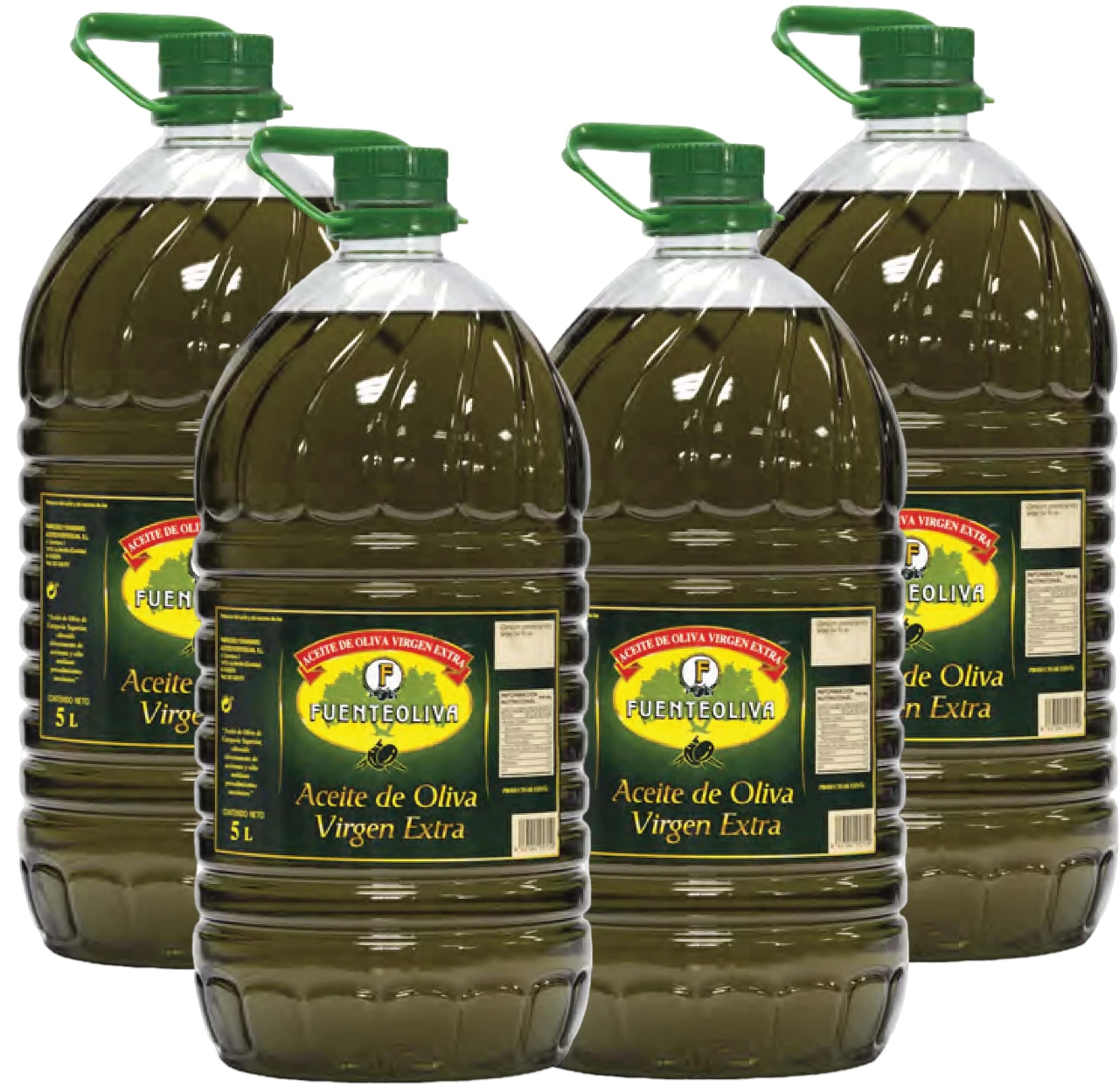 Pack of 4 bottles of Extra virgin olive oil 5 liters soureolive 24/25 harvest