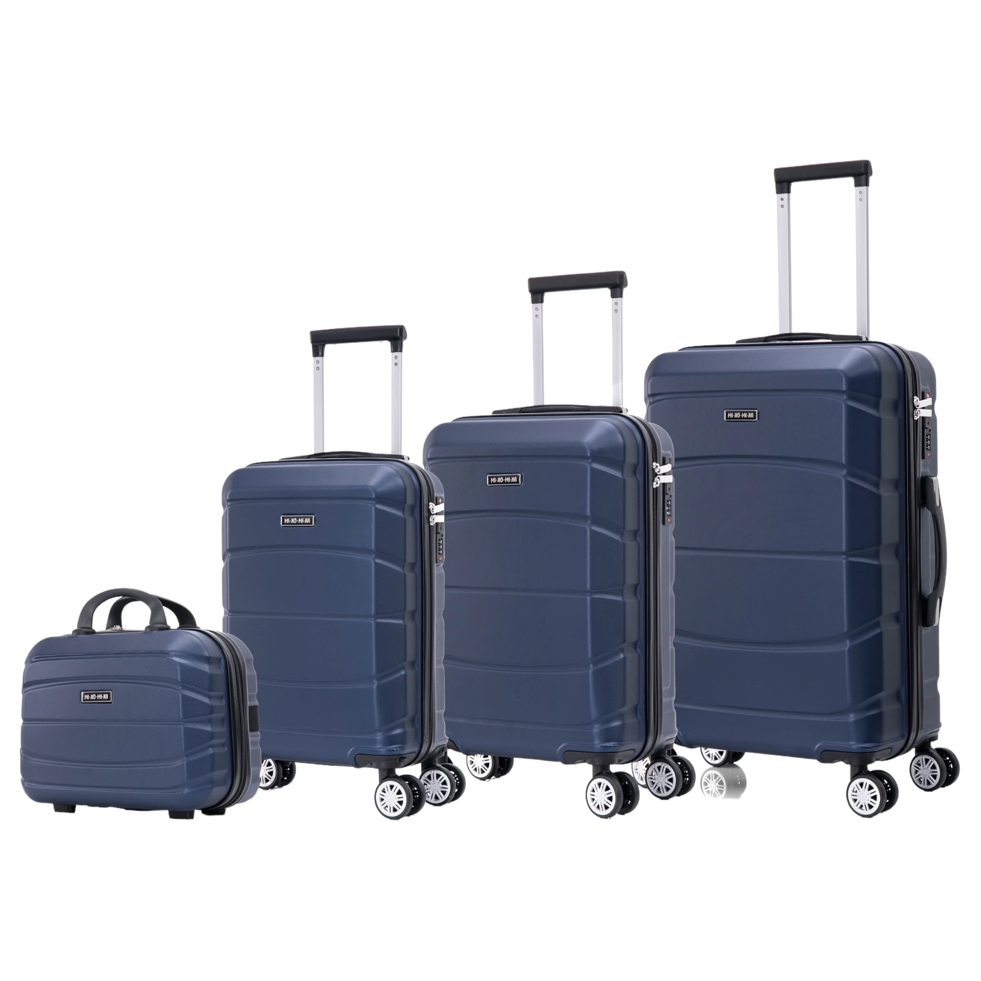 Set of Elegant Travel Suitcases: Lightweight Pp Shell, Numeric Lock, 4 360 Rotating Wheels ° ,Aluminum Telescopic Handle Suitcase Set Trolley Cabin Suitcase (6999 M4 M005 8002 8008 Flash-8)