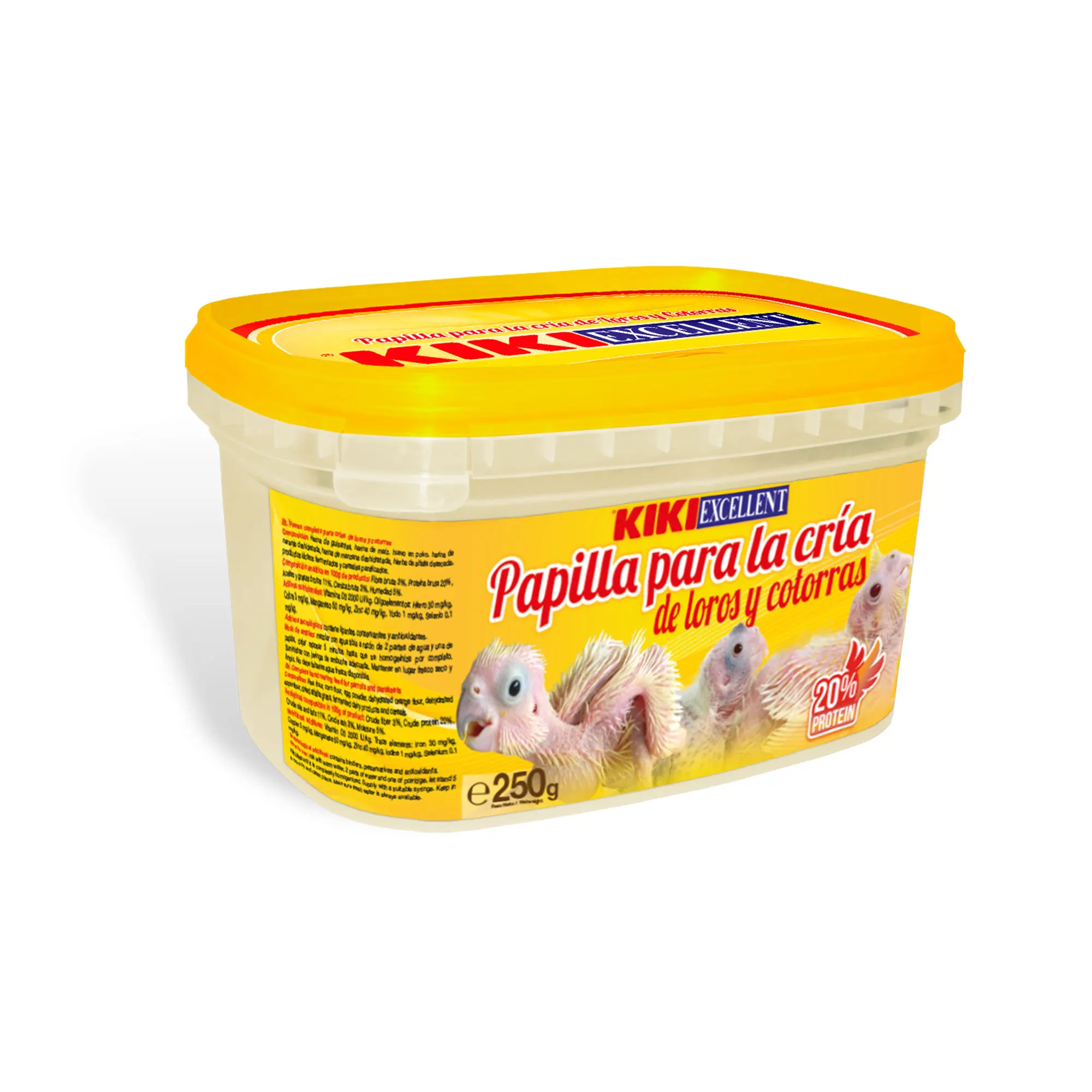 Kiki Papilla de Cría para Loros y Cotorras