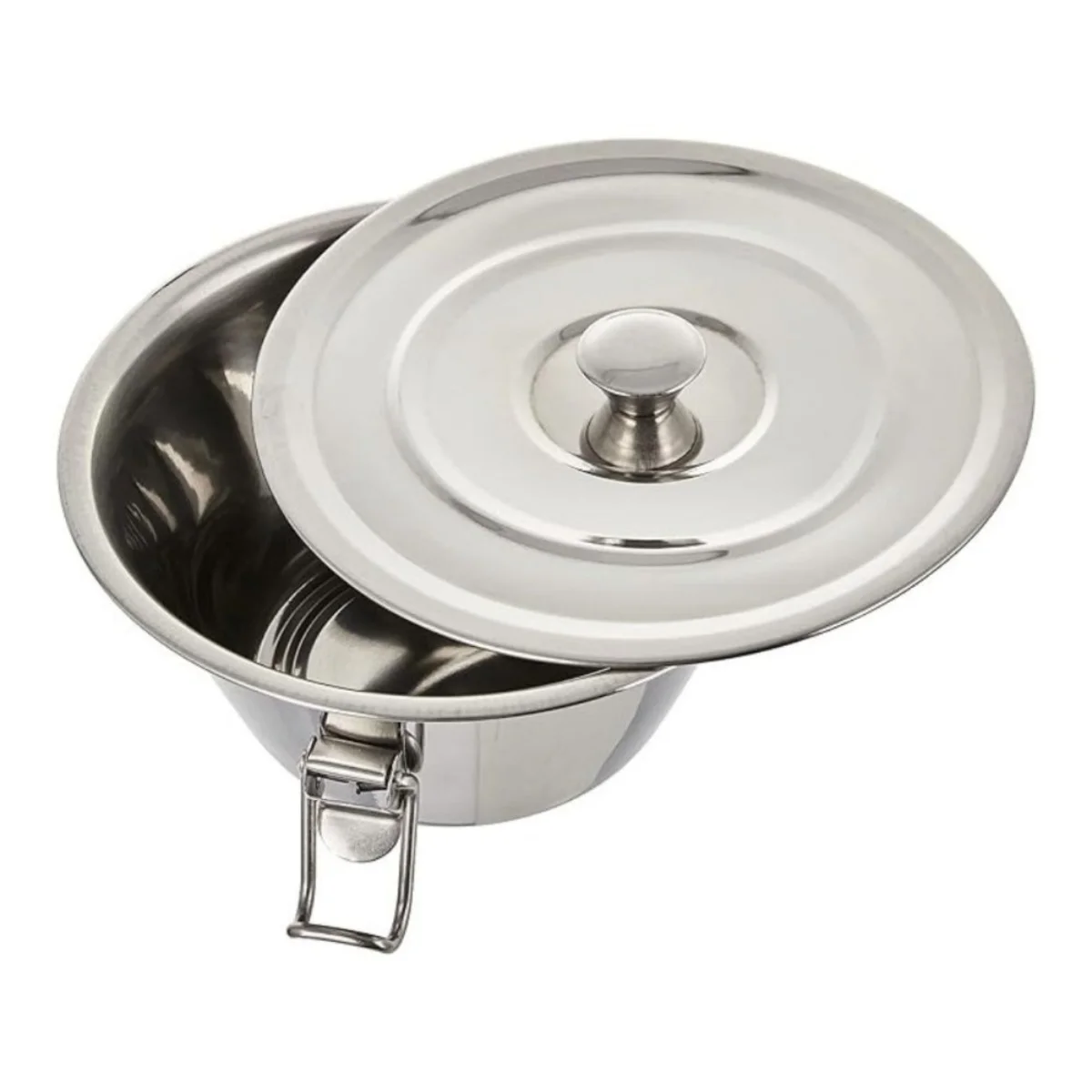 ZYLX SHOPPING – Flanero de Acero Inoxidable con Tapa Metálica, Ideal para Baño María, Tamaños 16/18/20/22 cm
