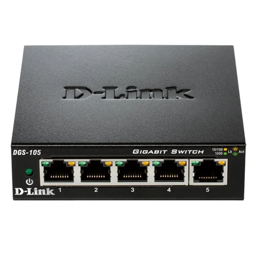 Dlink Switch D-Link Dgs-105 5 Puertos Gigabit Ethernet Metálico - Imagen 4