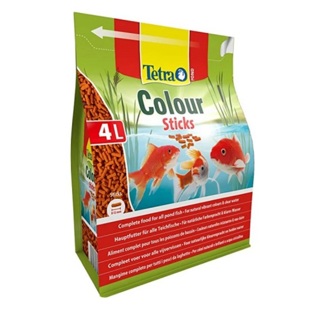 TETRA POND COLOR STICKS, Alimento para Peces de Estanque, 4 L