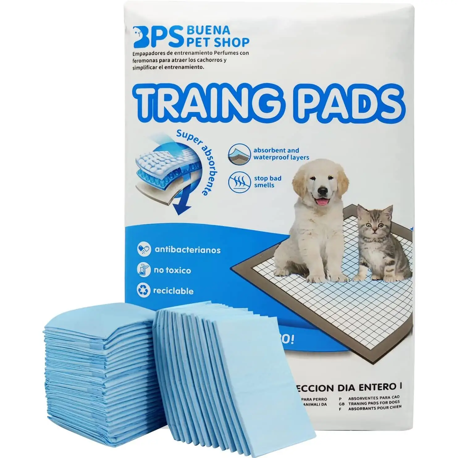 Bps Buena Pet Shop - Training Pads for Dogs and Cats with Leak Protection