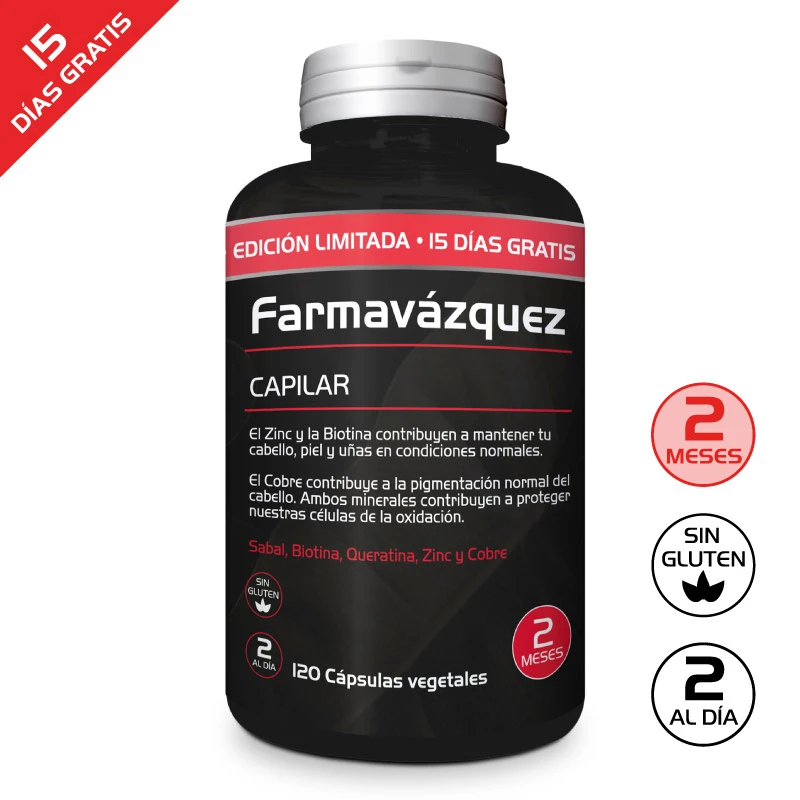 FARMAVÁZQUEZ CAPILAR 120 CÁPSULAS VEGETALES