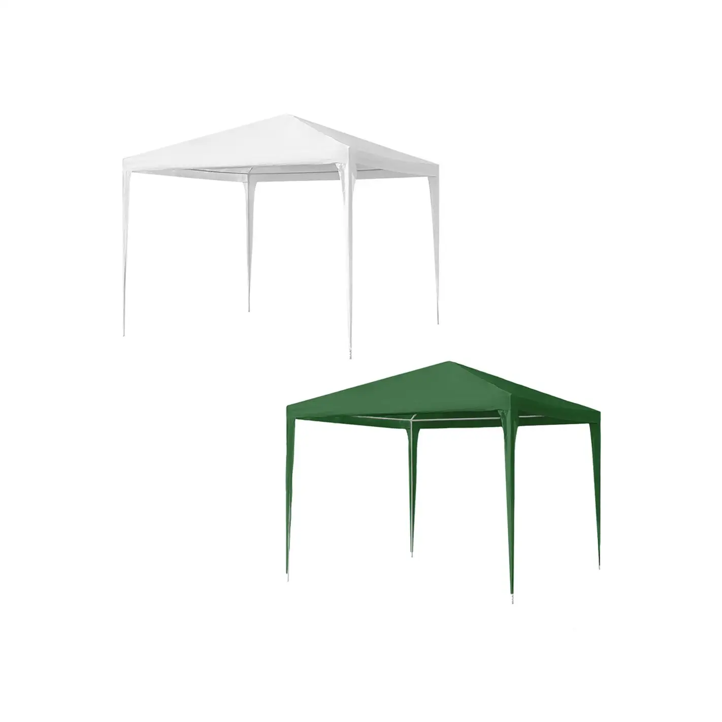 Gazebo cuadrado 3x3 MT del jardín de la tienda de Mediawave con la lona del polietileno del marco de acero