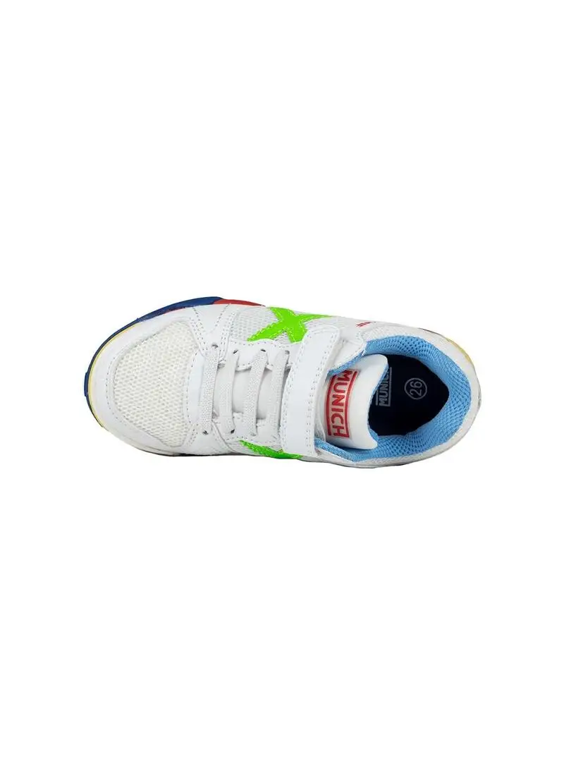 Munich One Kid Vco 67 Multicolor Sneakers for Boys, classic fit with mesh upper, synthetic reinforcements, elastic laces, and velcro strap for easy wear, ideal casual sneakers. #4