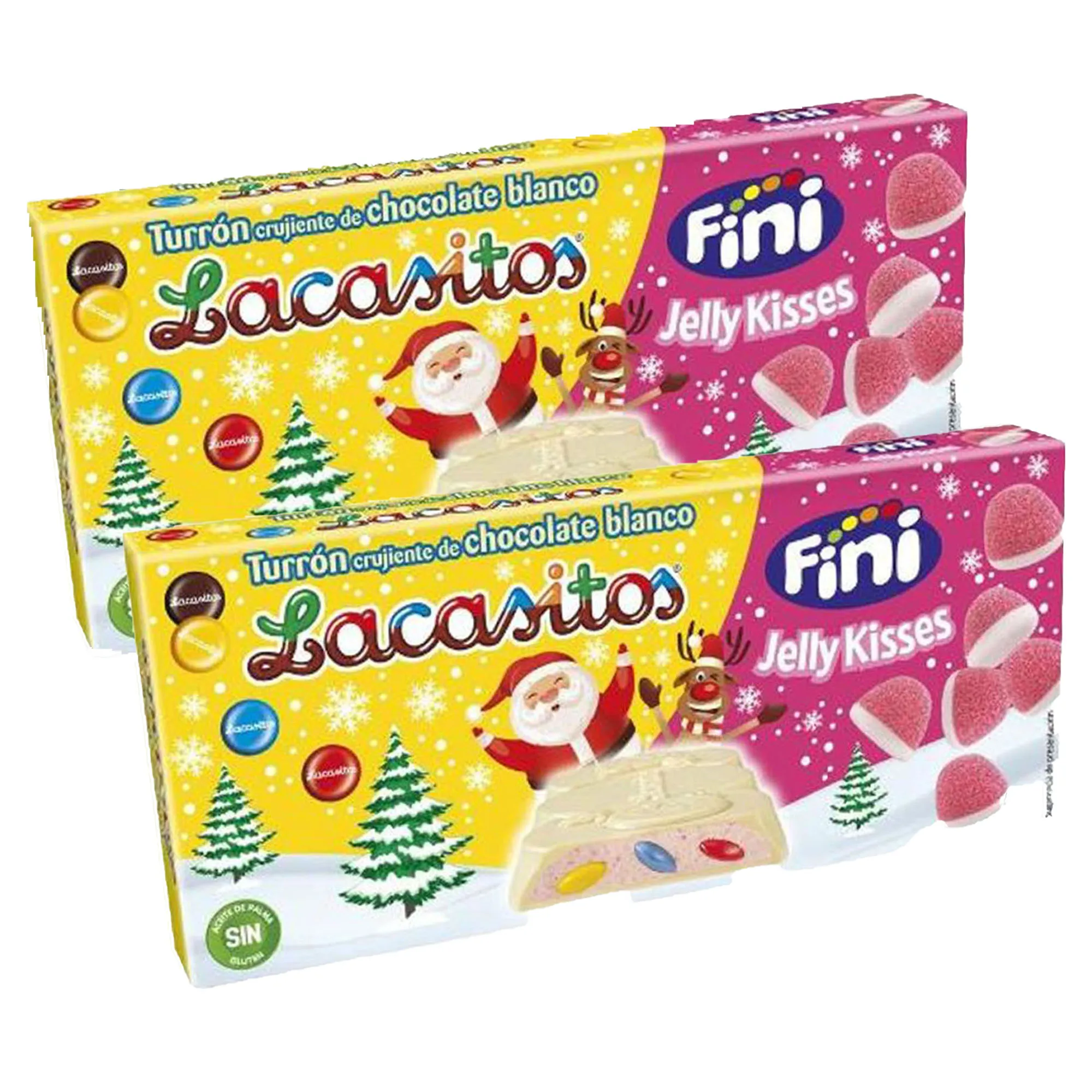 Lacasitos praliné white chocolate kisses nougat 215g