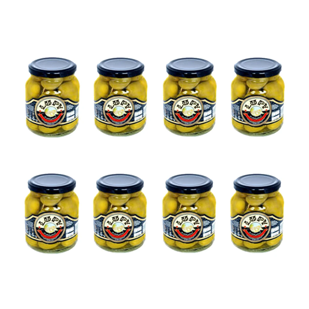Aceitunas Lupy Gordal Picantes 200g X 8 Tarros - Calidad Excepcional