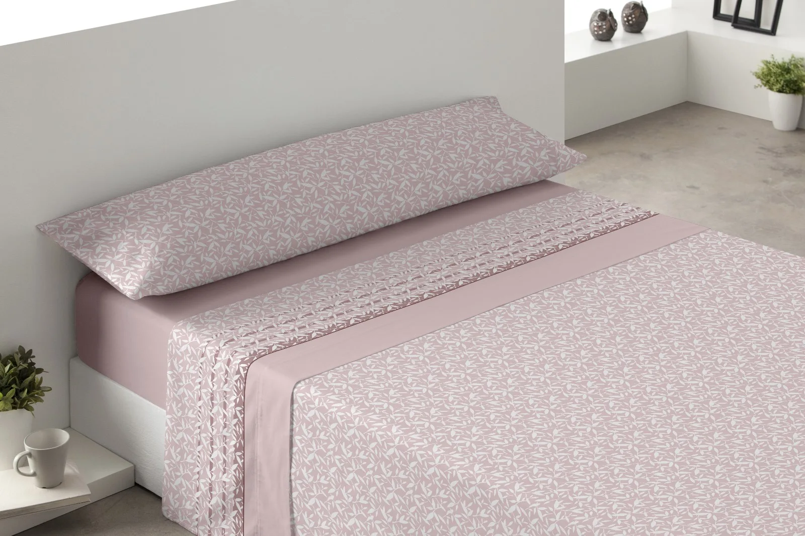 High-Quality PIRINEO Winter Sheet Set, Double-Sided, Soft Microfiber for Beds 90, 105, 135, 150 cm, Easy Care, Warm Thermal Fabric in Gray, Blue, Beige, Pink #3