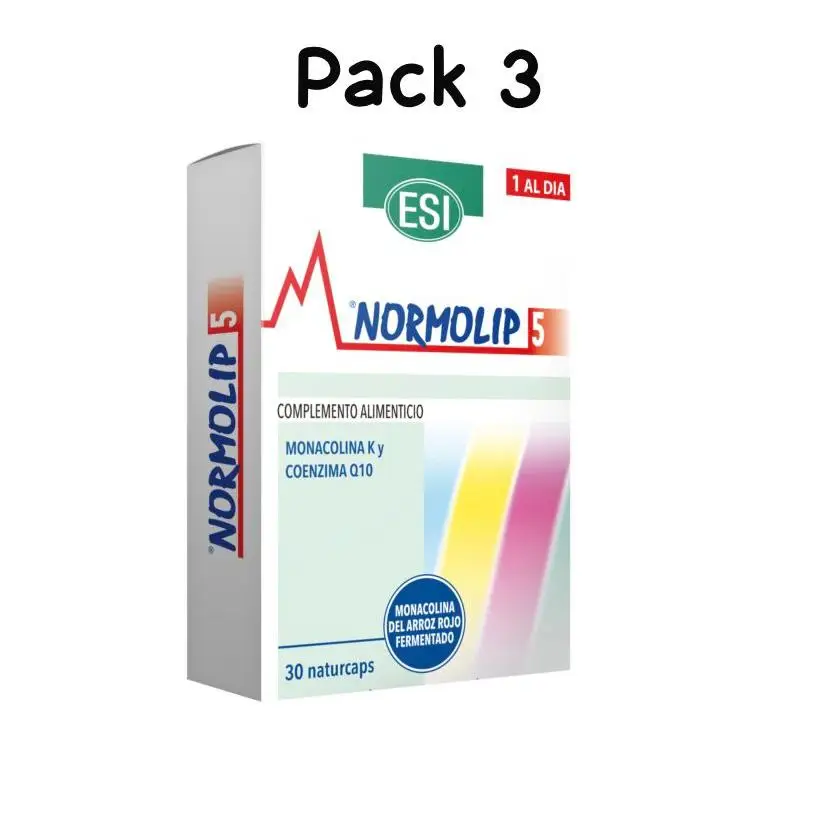 Pack 3 Normolip 5 30 cápsulas de esi - trepat diet
