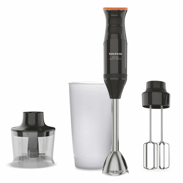 Taurus-Rocket full 1200W hand mixer-adjustable 20 speed regulator-Turbo function-stainless steel blades-double beater-ergonomic design-500 ml measuring cup