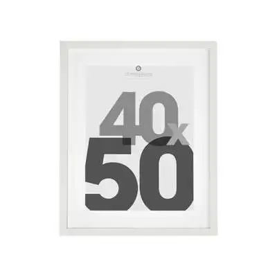 Factory Cuadros Marco Foto Kalevi Blanco 40x50cm - Portafoto Decorativo - Elegante y Versátil