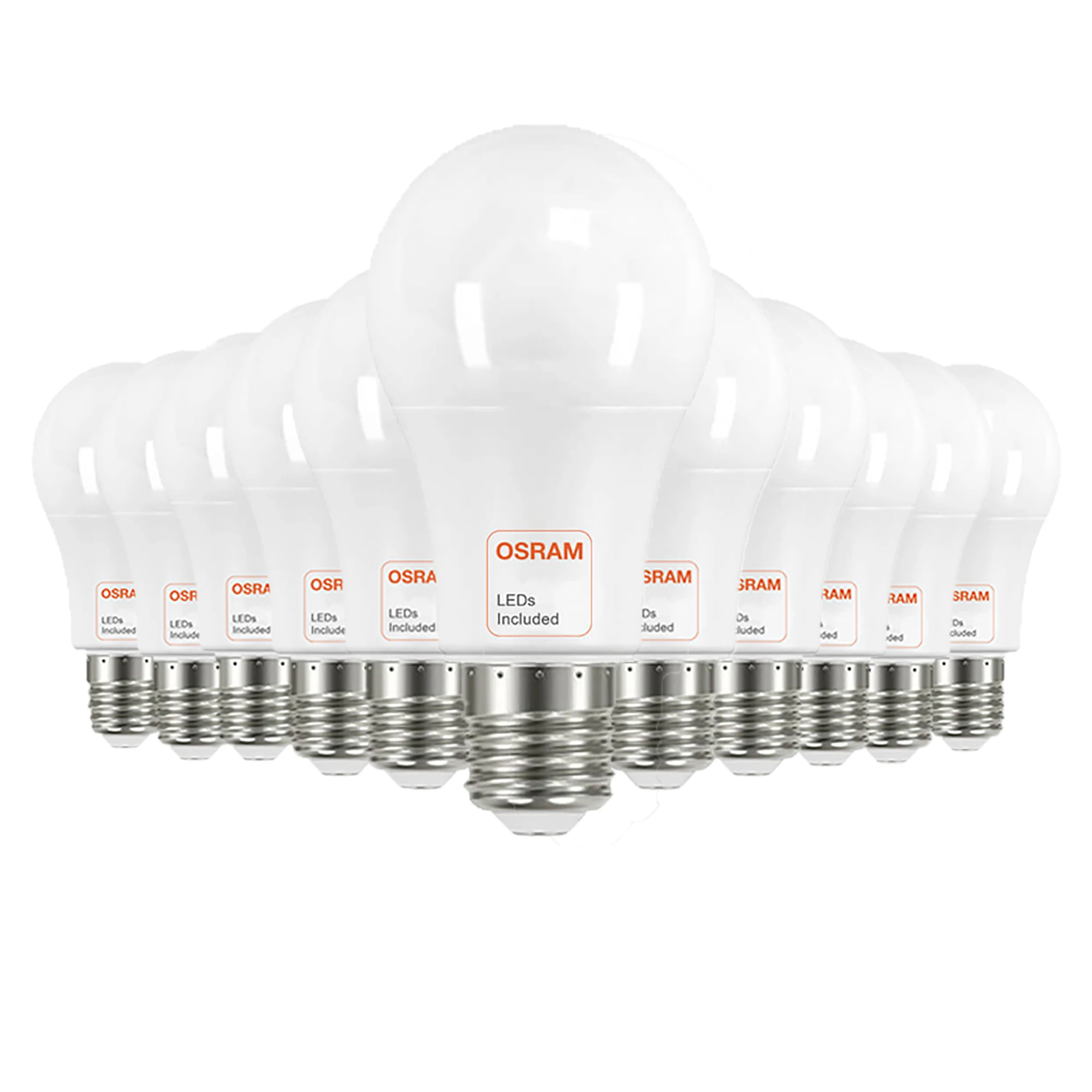 FACTORLED LED bulbs 9W OSRAM E27 A60 PACK 10 PCs 1080 LM high brightness white light 2700K - 4000K- 6000K